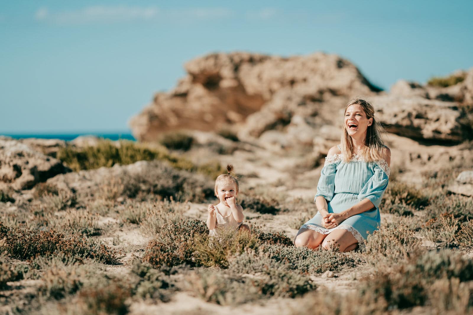 Familienshooting am Meer auf Mallorca