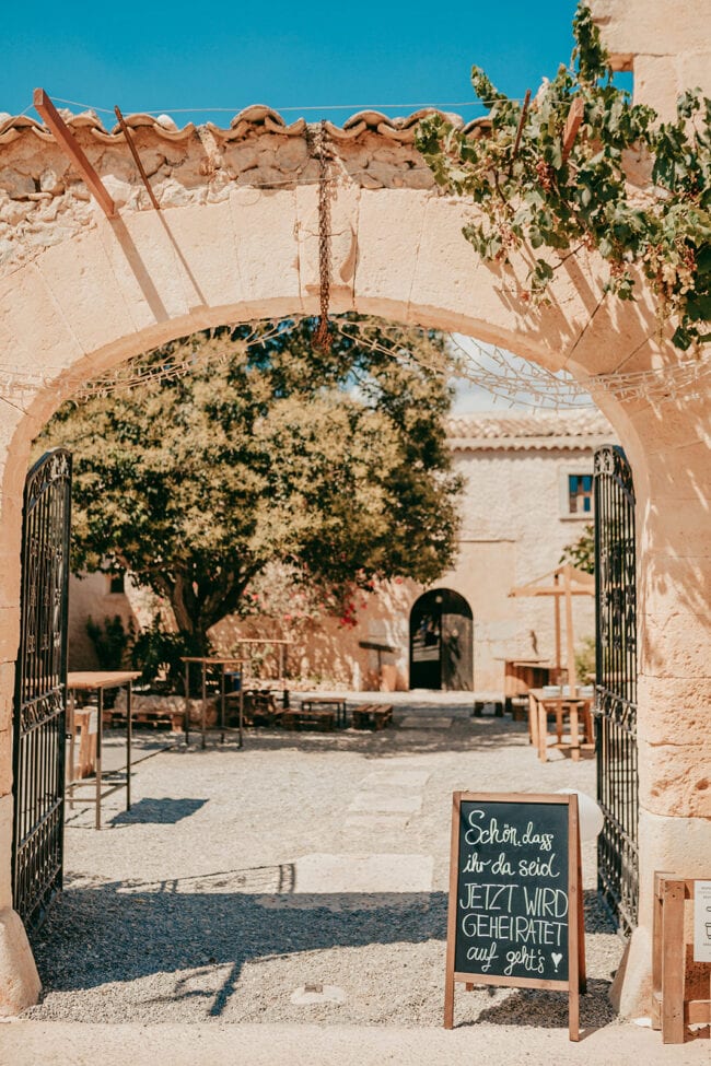 Finca Binissati Mallorca Hochzeit